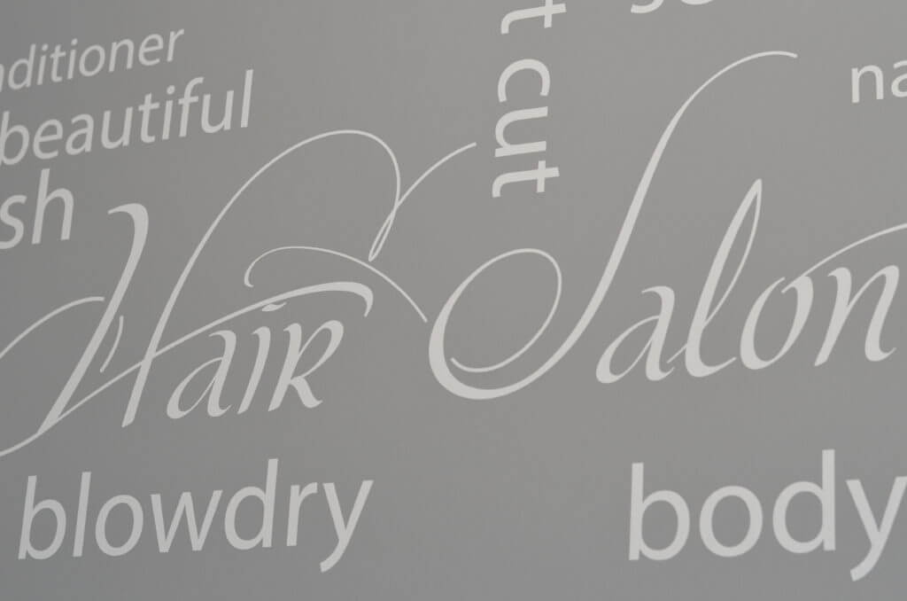 Stylish Salon Lettering